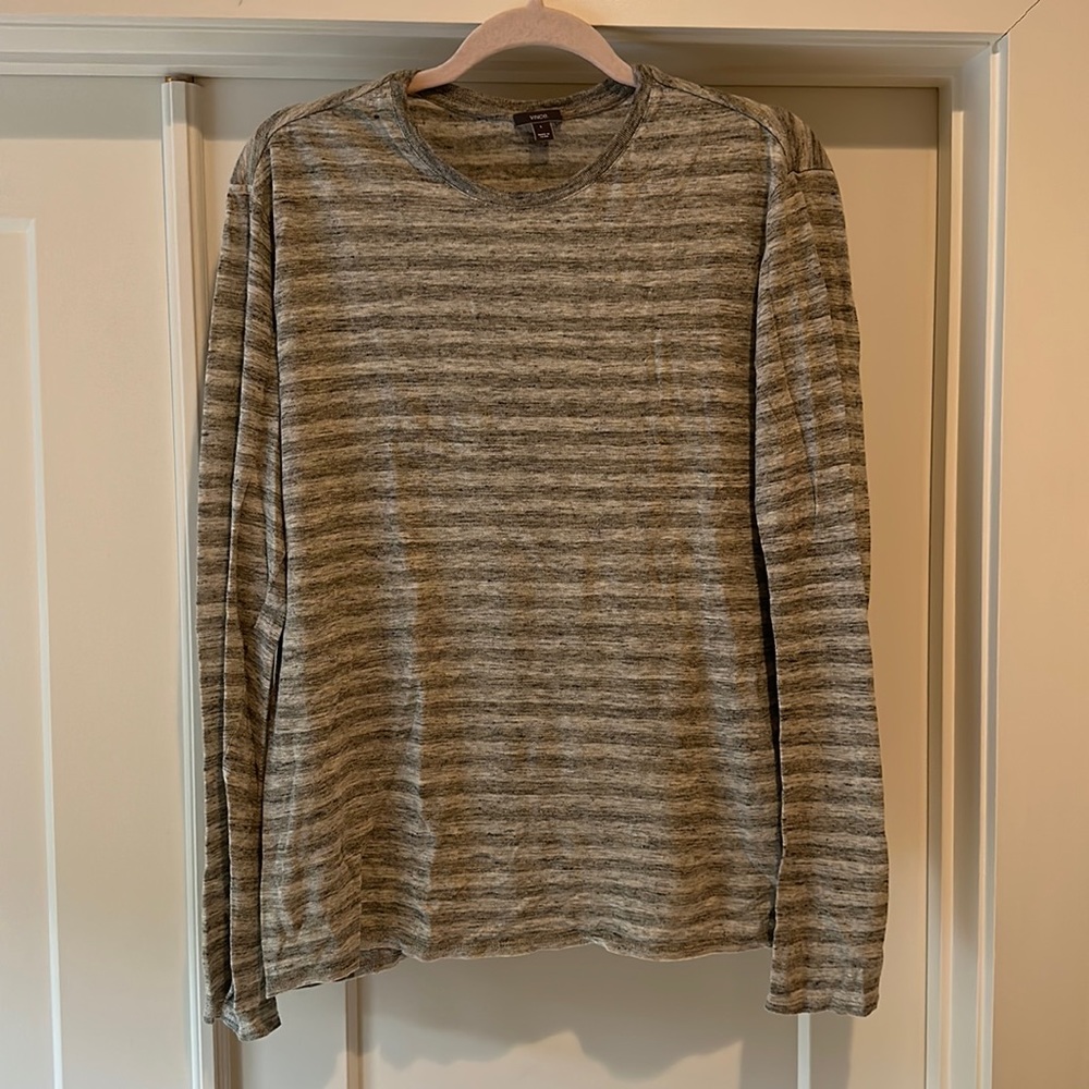 Vince Linen Stripe shirt